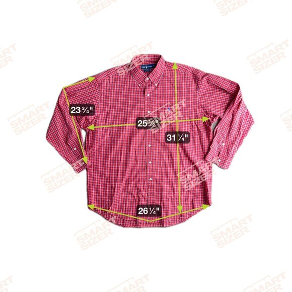 Ralph Lauren Blake Plaid Button Up Shirt Men L Embroidered Pony Logo Classic Red - Picture 2 of 6